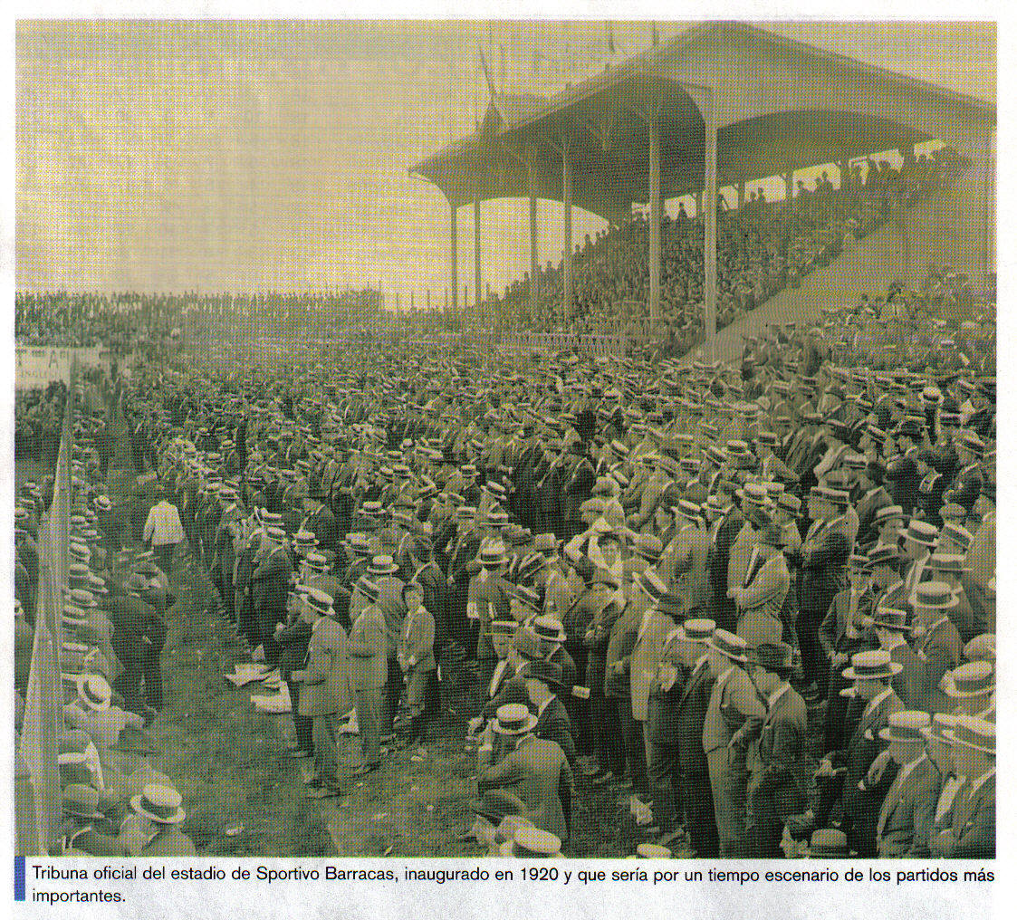 Vista histórica del estadio de Sportivo Barracas